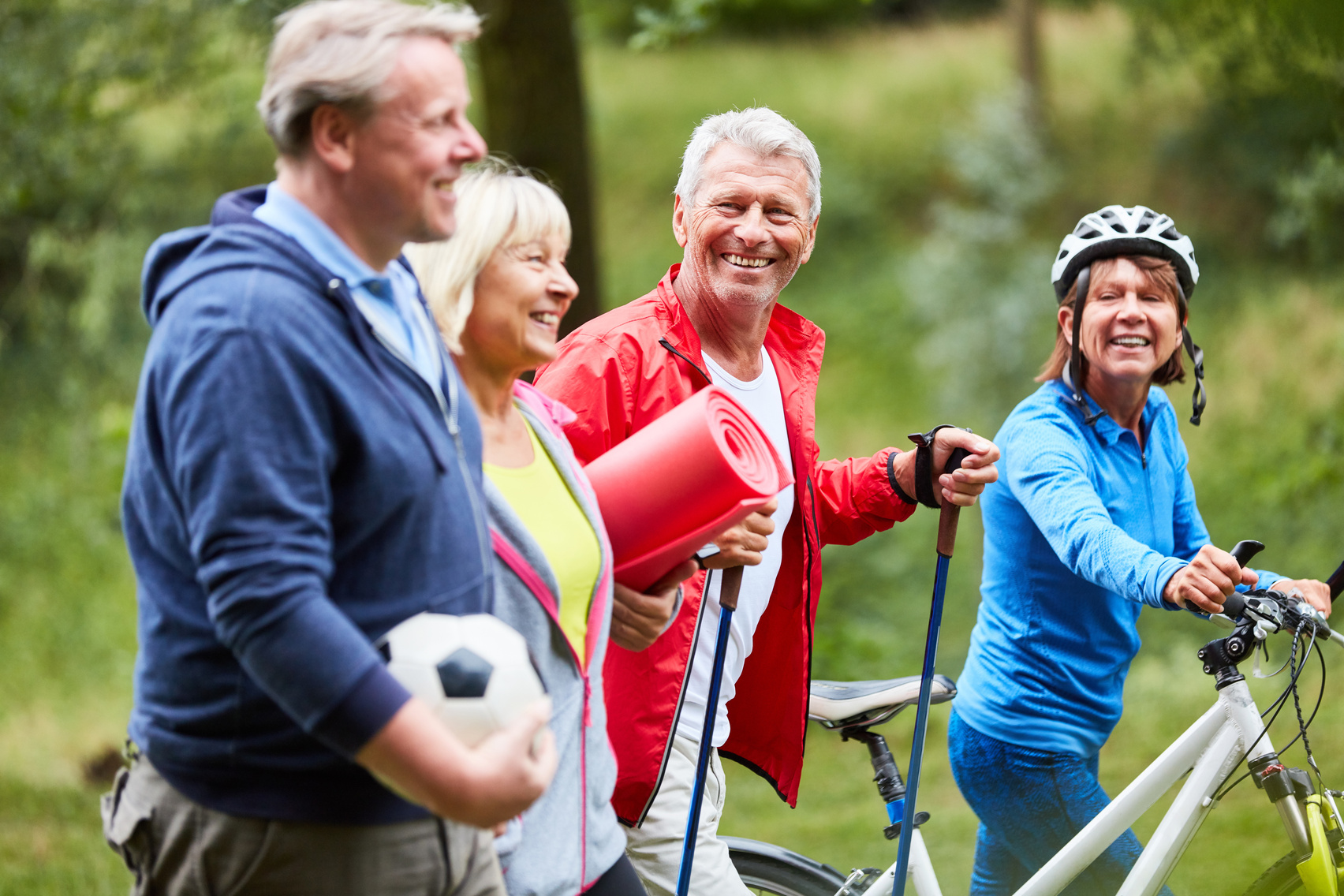 Vital Seniors as Friends Do Sports