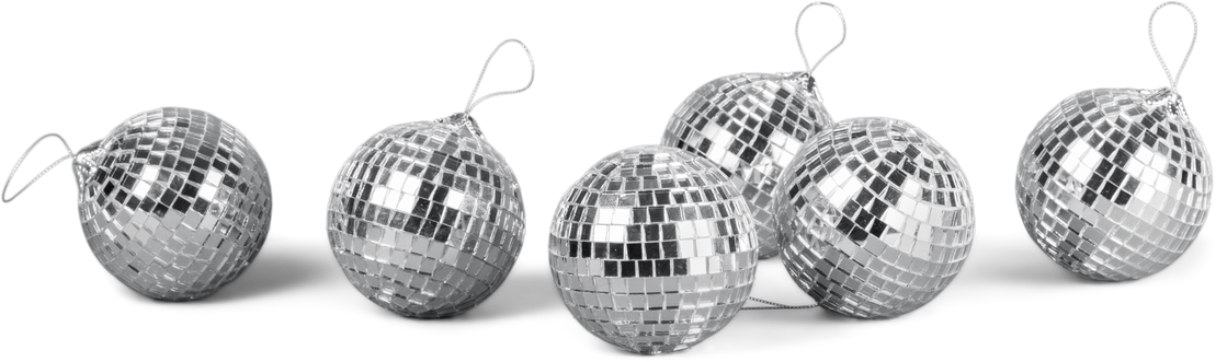 Silver Christmas Balls