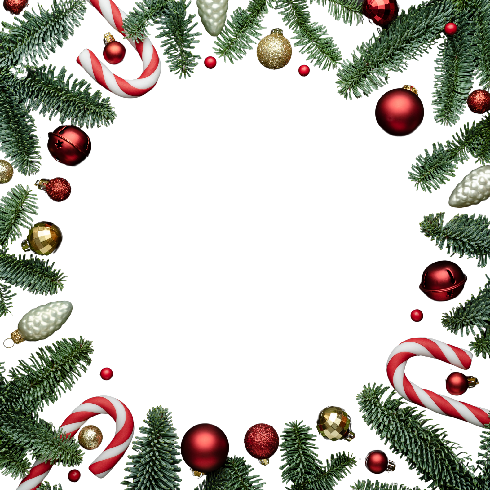 Black Christmas Background  with Copy Space